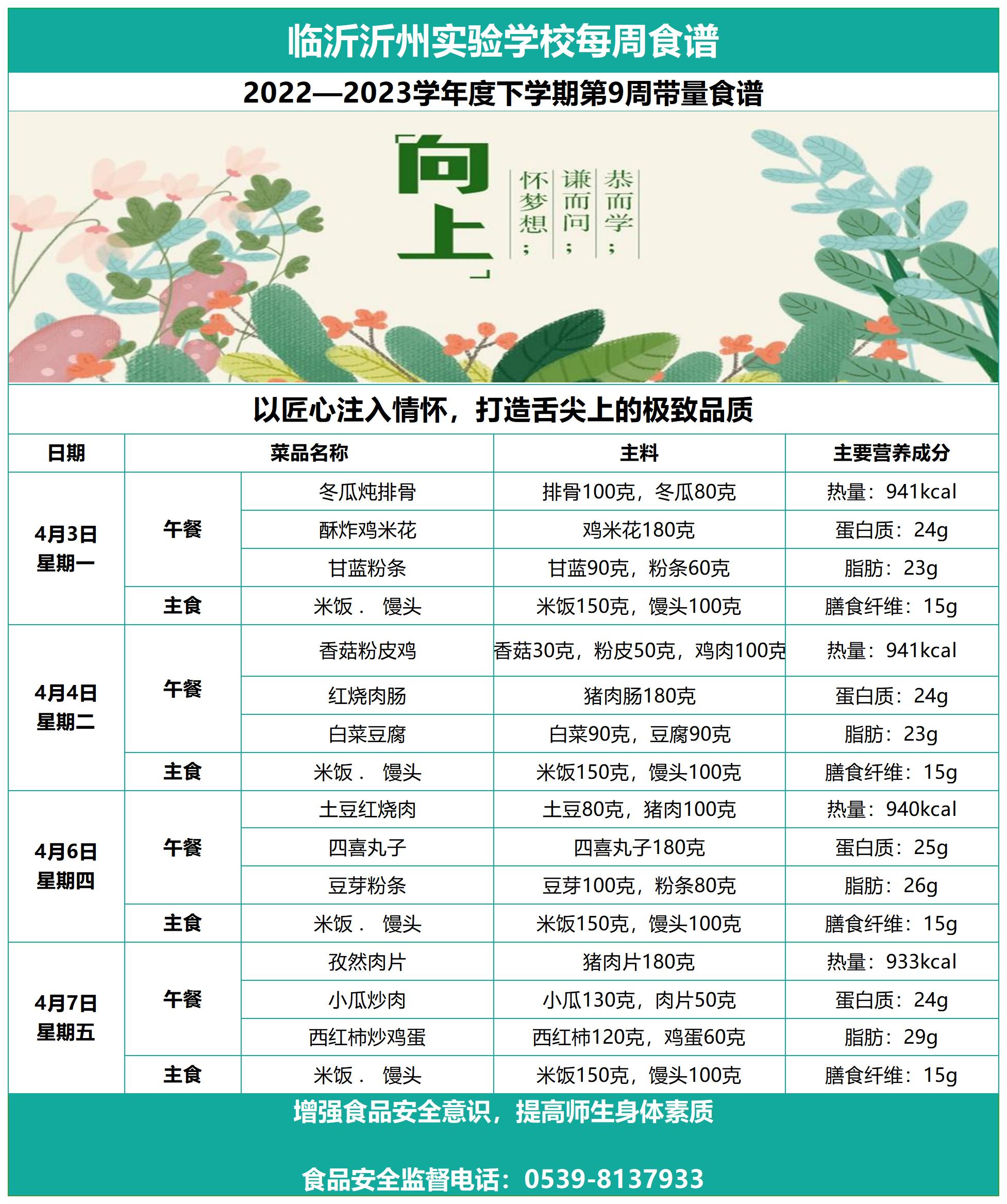 臨沂沂州實驗學校第9周帶量食譜_Sheet1.jpg